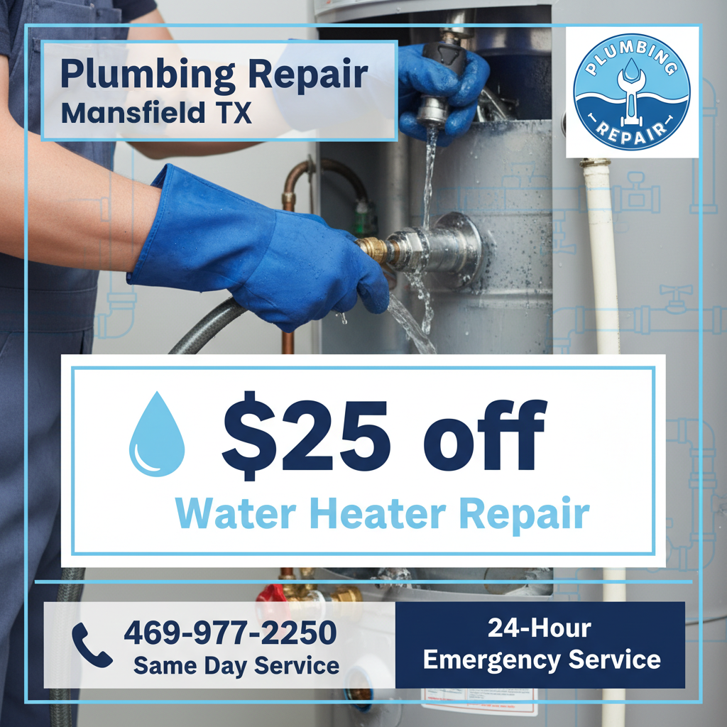 Plumbing Repair Coupon Mansfield TX – Discount on Plumbing Services